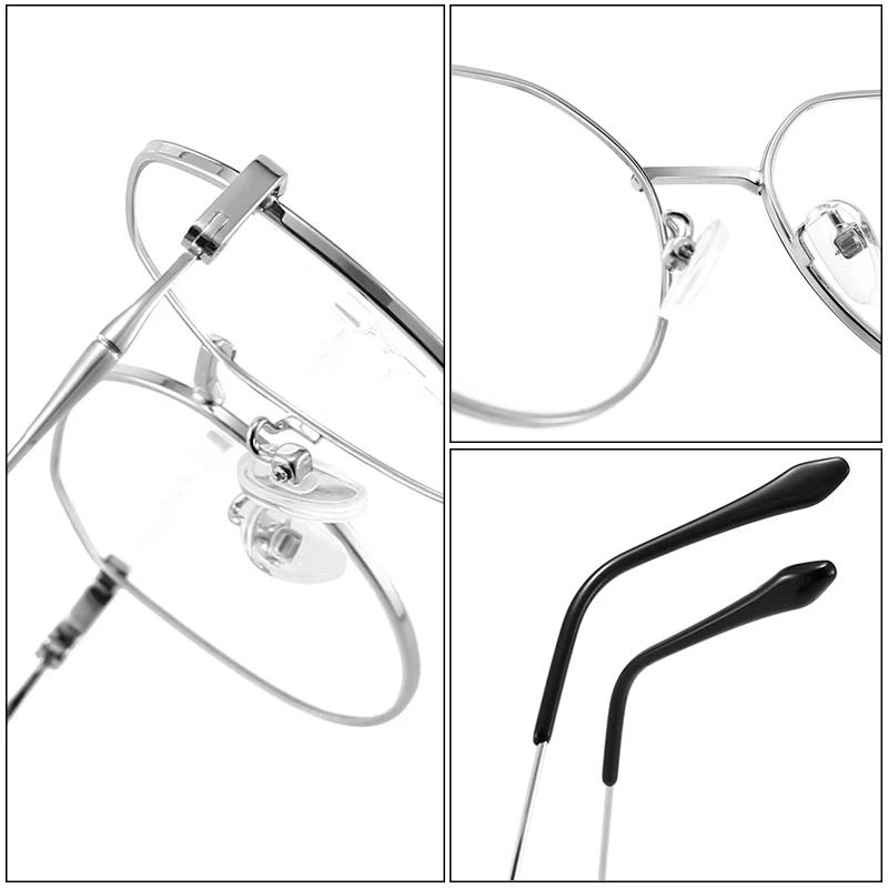 Metal Round Anti Blue Light Glasses Women Men Classic Square Eyeglasses Frames Transparent Computer Glasses  Feminino