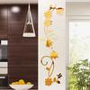 3D DIY Creative Flower Shape Acrylic Wall Sticker Modern Sticker Decorative Gift (Black, Gold, Silver) LS