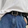 Unisex Retro Belt Multi Holes Adjustable Design Denim Western Style Jeans Belt Artificial Leather Pents Belt