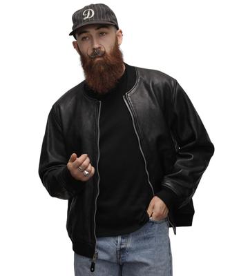 Куртка Schott Bowery, Мужская, Размер 2XL, 010, Черный, 782-5950013