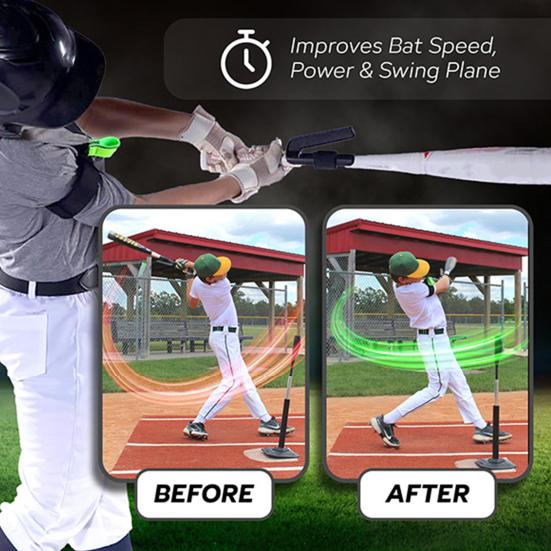 Бейсбольные ленты для тренировки свинга, эластичные ленты для бейсбола и софтбола, оборудование для тренировки ударов, для улучшения силы рук