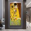 Gustav Klimt The Kiss Oil Paintings Posters and Prints Classical Wall Art Pictures for Living Room Bedroom Home Decoration