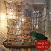 Fun and Durable Parrot Climbing Net Made with Thick Hemp Rope and Bird Gnawing Toys