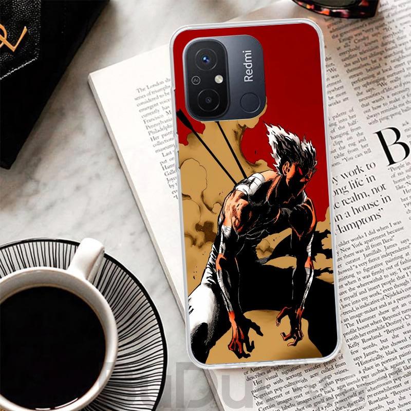 Чехол-обложка One P-Punch-Man Garou для Xiaomi Redmi 14C 13 13C 12 12C 10 10C 9 9C 9T 9A Чехол для телефона 10A 8A 8 7A 7 6A 6 Pro K70 K60 K40 1