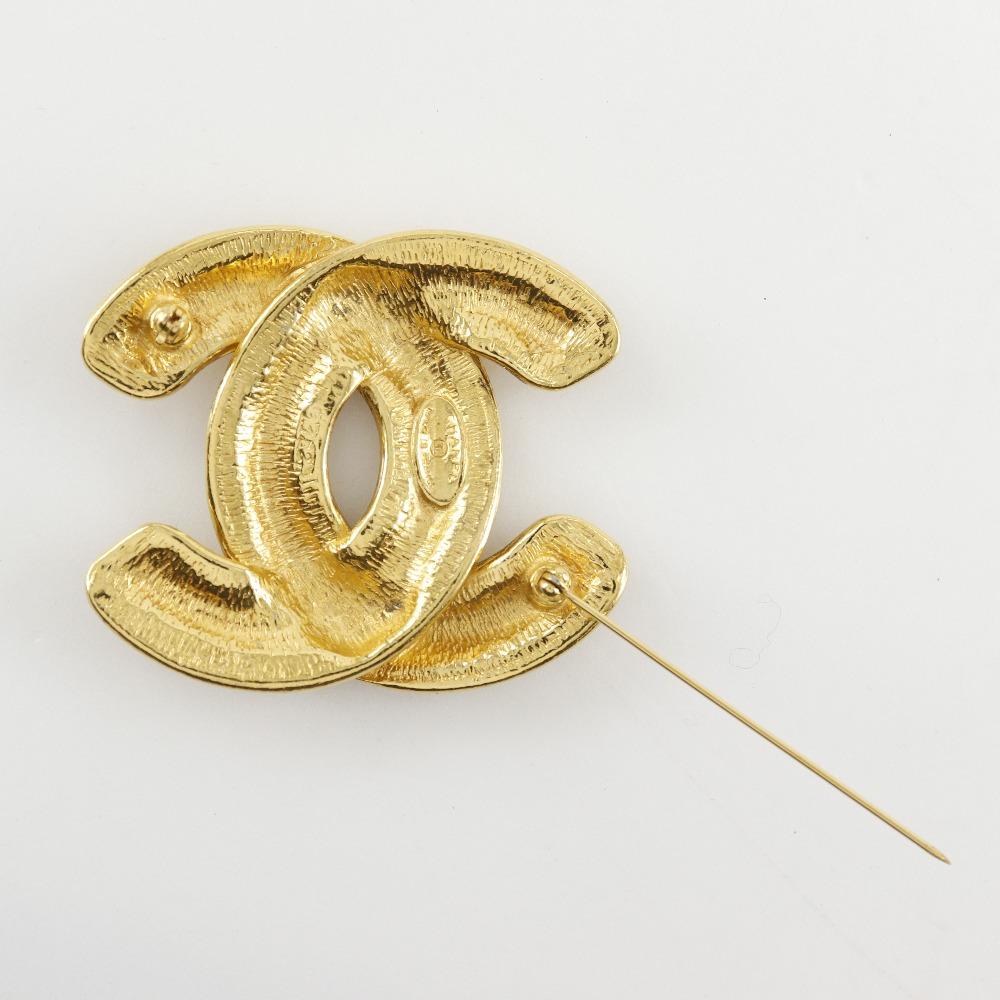 Chanel Брошь Матрас COCO Mark винтажная Позолоченная 38,3 г Женская Б/У