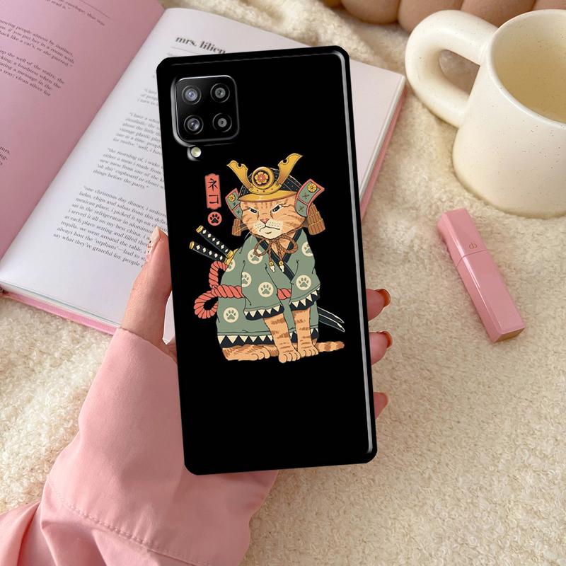 Ukiyo-e Кот-Самурай Неко Рамен Для Samsung Galaxy A55 A35 A15 A32 A12 A22 A52 A54 A34 A14 A56 A36 A26 A16 A13 A53 A06 Чехол
