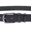 Stylish Men's Belt Vintage Belt 20804 Made of Genuine Leather 115x3.8 Cm Black