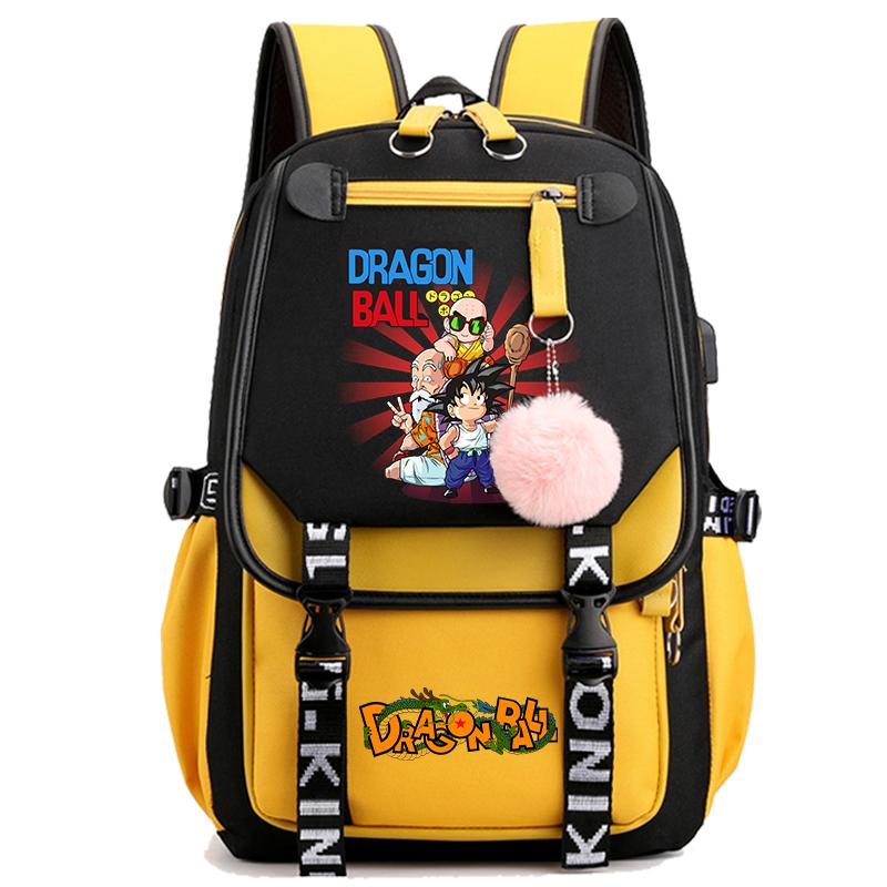 Аниме Dragon Ball Женский мультяшный рюкзак Водонепроницаемый USB рюкзак с легкой книжной сумкой для детей Подарки Мужчины Женщины Дорожная сумка Сумка для отдыха Рюкзак