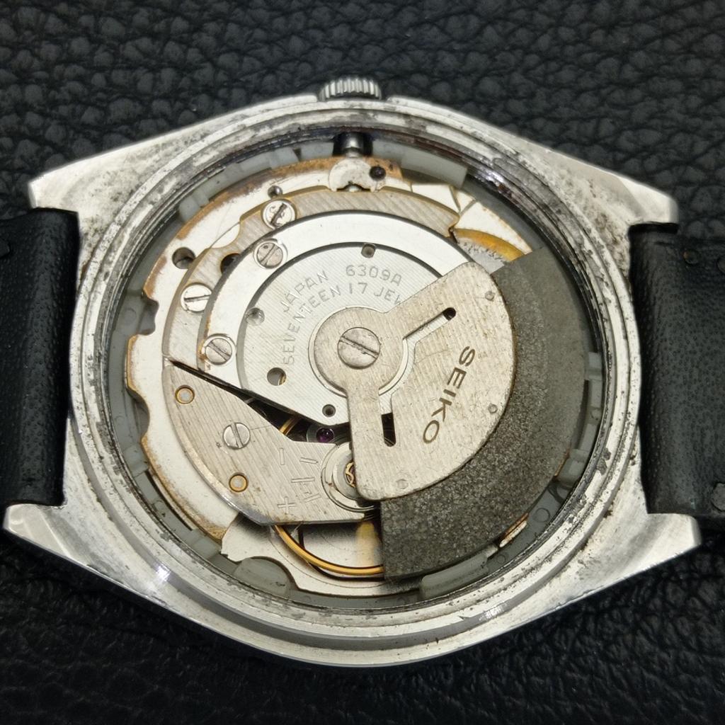 ВИНТАЖНЫЕ МУЖСКИЕ АВТОМАТИЧЕСКИЕ ЧАСЫ SEIKO 5 JAPAN 6309A С ЧЕРНЫМ ЦИФЕРБЛАТОМ a702734-1 R210-a702734