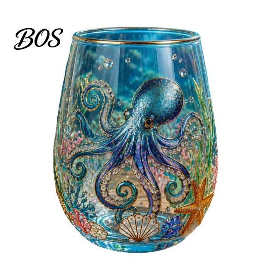 Bird And Flower Tea Cup Sea Turtle Glass Tumbler, Ocean Theme Drinking Mug, Borosilicate Coffee Juice Wine for Juice, Beach Gift Nature Lovers