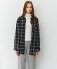 RAVEROUS Oversized Check Shirt_Black