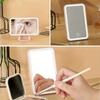 Car Makeup Mirror with LED Lights, Touch Control 3 Color Modes, Rechargeable Vanity Mirror for Sun Visor, 360° Adjustable