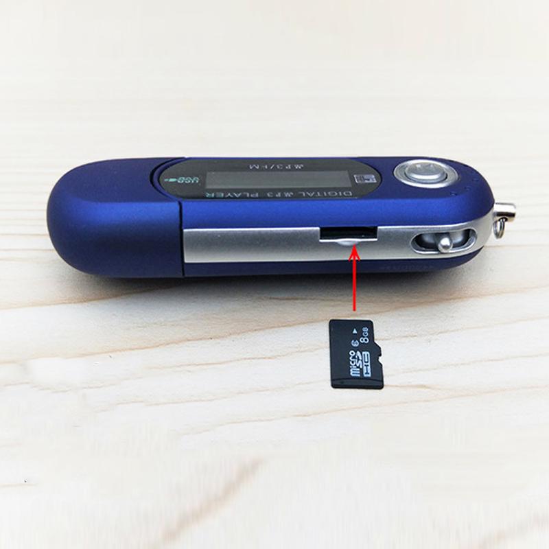 Мини MP3-плеер 2 в 1 Поддержка ЖК-музыкального плеера 32 ГБ TF-карта USB 2.0 Маленький флэш-накопитель Легкий ЖК-музыкальный плеер