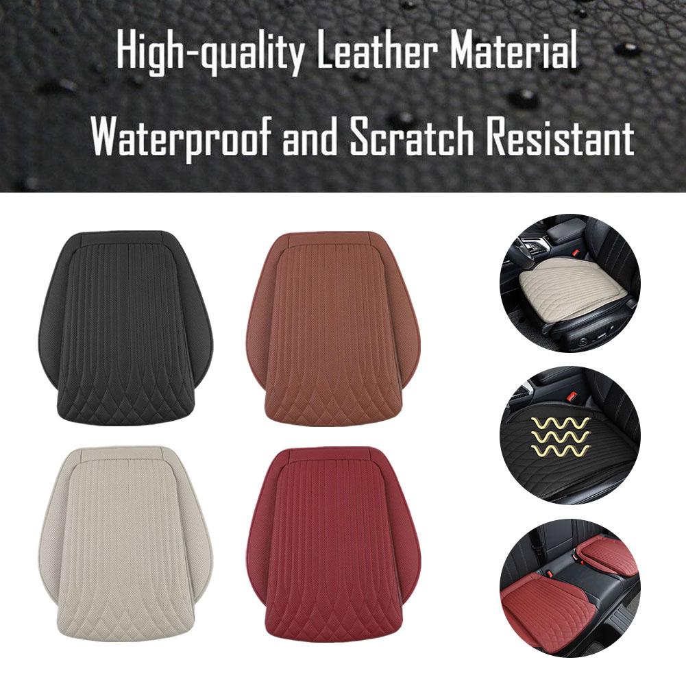Breathable Car Cushion Luxury Leather Commercial Non-slip Vehicle Sponge High Universal Rebound Pad Support Cover R7s2