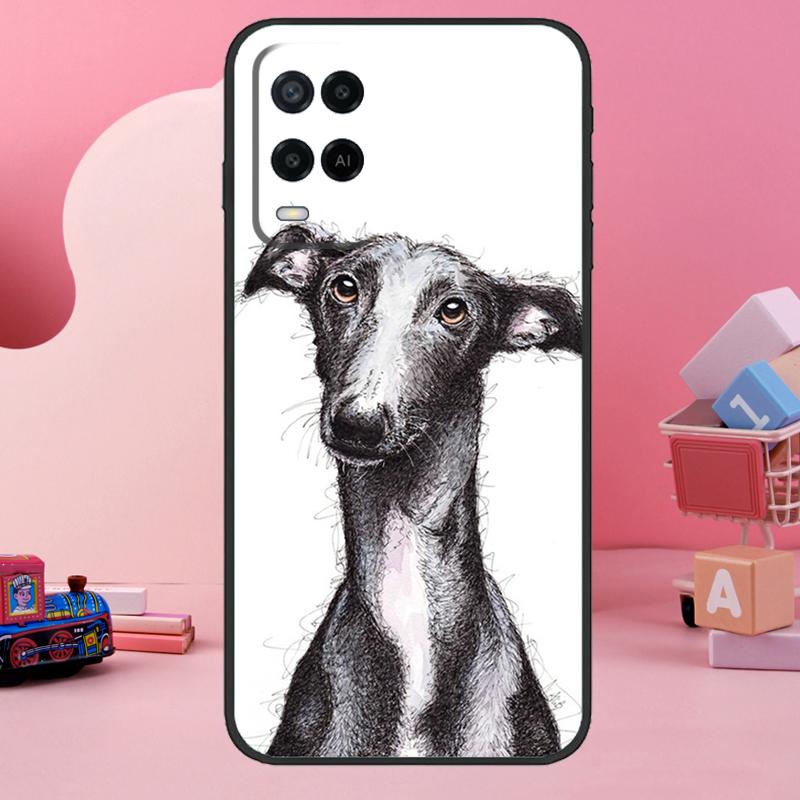 Galgo Greyhound Dog Case For OPPO A5 A9 A31 A53 A52 A72 A15 A16 A17 A57 A77 A54 A74 A94 A76 A96 A53S A54S A57S