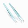 LIANHATA Precision Stainless Steel Tweezers with Perfect for DIY Crafting Tsumami False Plastic and More 2-Piece Caps, Crafts, Zaiku, Eyelashes,