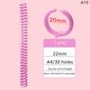 30 Holes Plastic Spiral Rings For A4 Paper Notebook Stationery Office Supplies