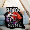 Bmx Outdoor Customize Your Name Blanket Comfortable Soft Lightweight Allseason Multipurpose Blanket For Travel Camping Picnics Sofa Office Bed Living
