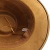 Roll Up Edge Cowboy Fedora Hat Suede Jazz Hat Fashion Western Hat  Outdoor Travel