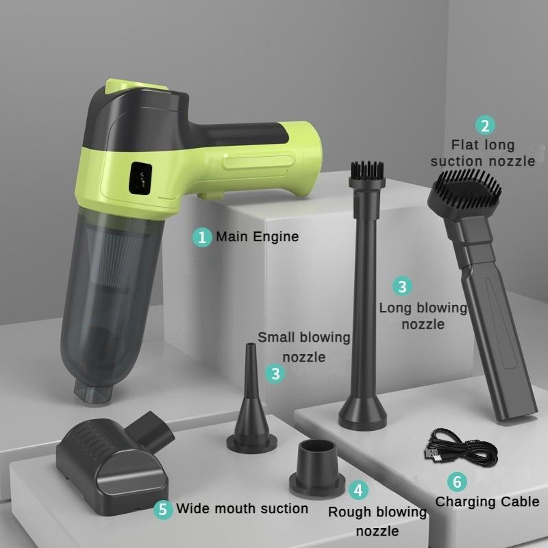 Мощный автомобильный пылесос мощностью 120 Вт, портативный беспроводной ручной пылесос, небольшой бытовой настольный пылесос