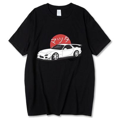 Футболки Harajuku Initial D, футболка унисекс большого размера, летняя футболка унисекс в стиле хип-хоп, забавная футболка GTR Vaporwave JDM с принтом автомобиля, повседневные топы унисекс