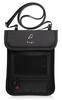 Fugl Passport Neck Hanging Security Convenient Item for Overseas Travel [2-layer Anti-skimming Structure] Case, Pouch, Anti-skimming, (black)