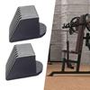 2Pcs Gym Equipment Square End Cap Foot Cover Protectors Square End Cover Fitness Equipment End Cap Easy To Install