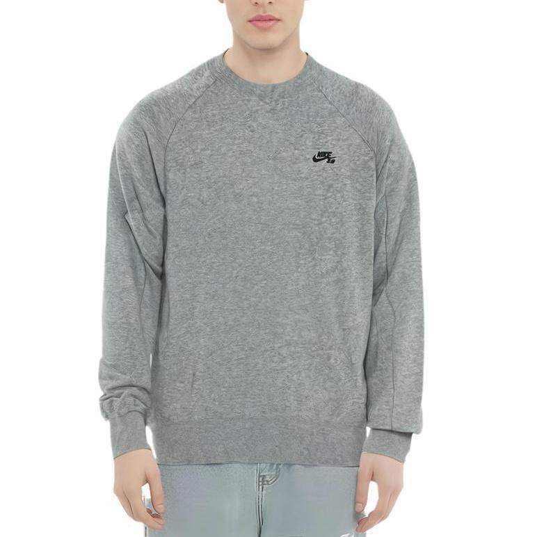 Nike Sweatshirts Men's Gray Crew Neck Thickened Other AQ9564-063