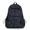 Школьный рюкзак для студентов с принтом банта, женский, большой вместимости, легкий