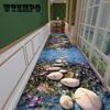 3D Corridor Aisle Carpet Home Porch Mat Hotel Hotel Staircase Carpet Non-slip Blanket Carpet Can Be Cut Home Bedroom Carpet