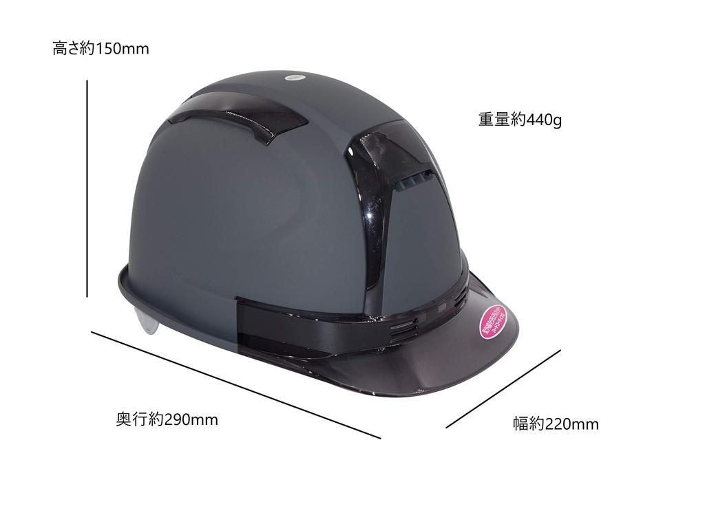 TOYO SAFETY Шлем TOYO Venty Matte Dark Gray Продукт сотрудничества Toyo Safety x GranGear (Матовая краска) №390F-OTSS