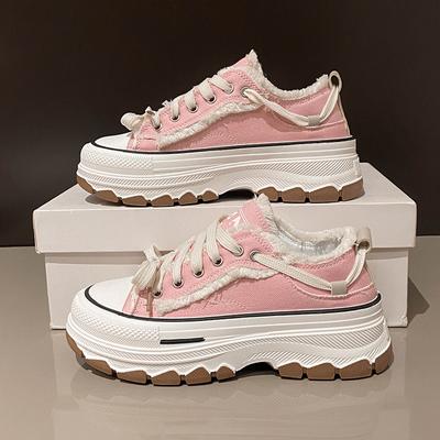 Модная женская вулканизированная обувь на платформе, модная осенняя новинка, женская обувь для леди, кроссовки, повседневная дышащая износостойкая обувь