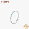 Tancise Classic 925 Sterling Silver Zircon Ring Ladies Jewelry Wedding Promise Party Gift