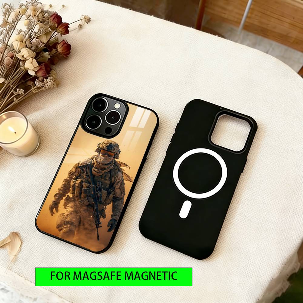 Army special forces Phone Case For iPhone17,16,15,14,13,12,11 Plus,Pro Magnetic For Magsafe Wireless Charging