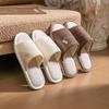 Женские тапочки из хлопка и льна: Весна и осень, нескользящее покрытие для помещений, комфорт для пар в любое время года