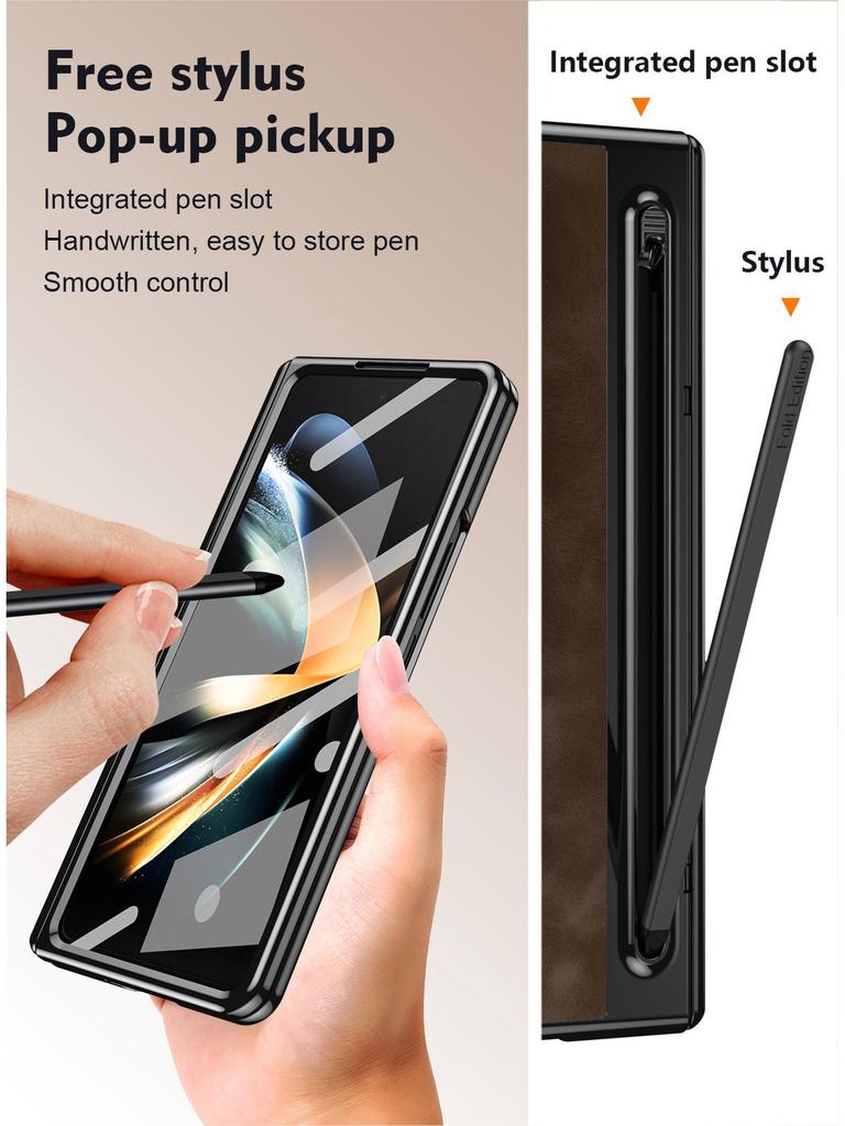 Чехол с полной защитой для Samsung Z Fold4/5/6/7: Включает чехол для ручки, пленочную петлю и защиту складного экрана.