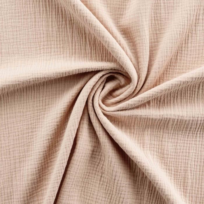 Housse de couette - Angeliase - 240x260cm - Rose - Double gaze de coton - 2 taies incluses