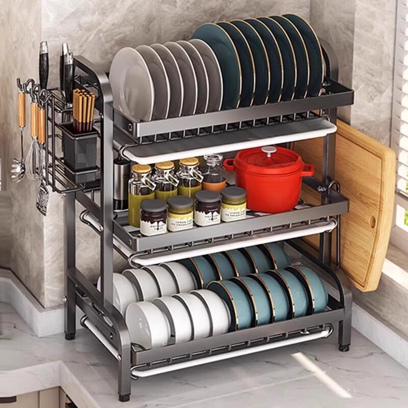 Qinchen Double-Layer Dish Drainer Rack