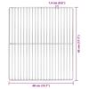 Grill Grid Silver 45 x 40 cm Stainless Steel