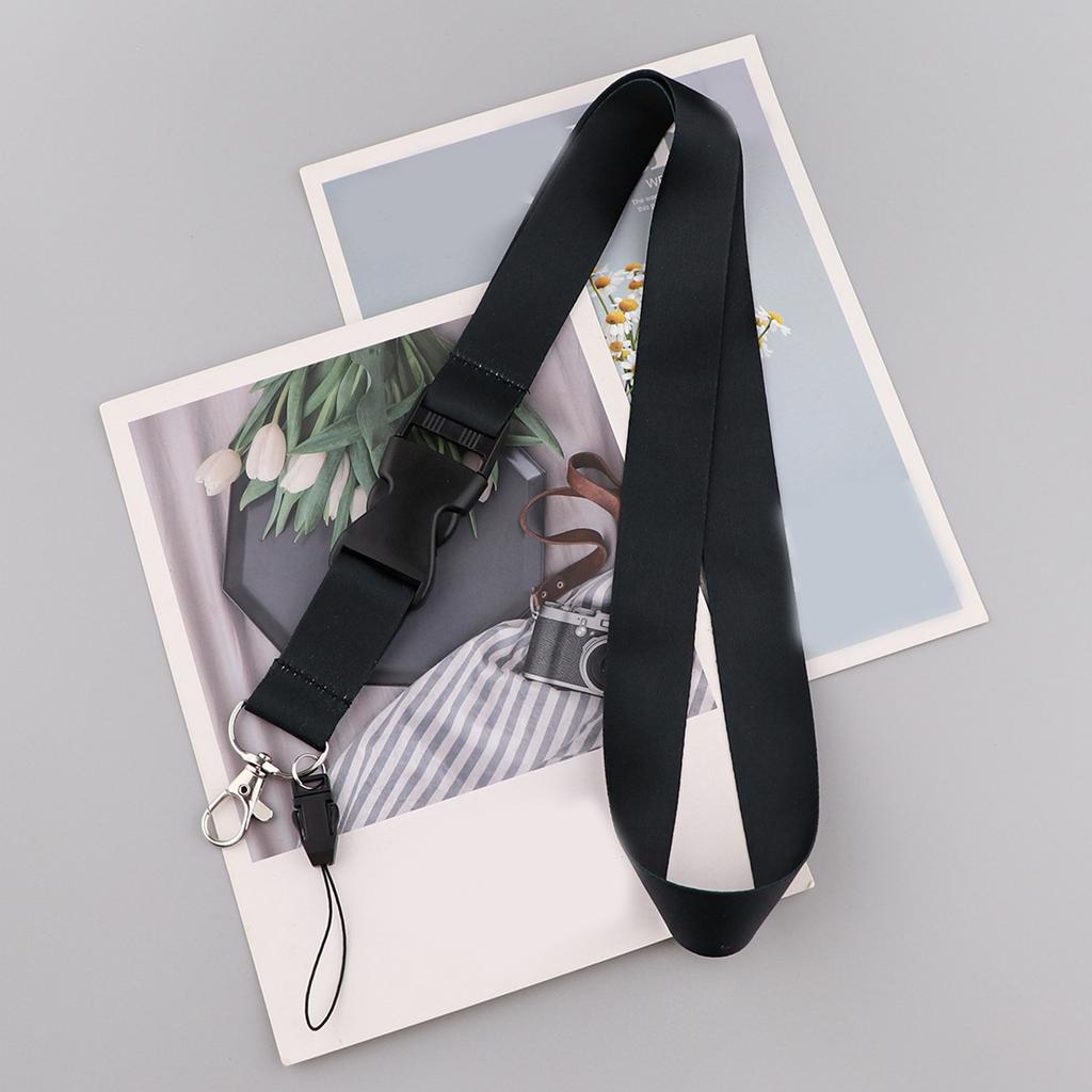 Adjustable Keychain Lanyard Strap Nylon Badge Holder Card Holder Lanyard Phone Lanyard Strap For Office And School Use