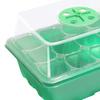 1-5pcs Plants Seed Starter Trays with Humidity Dome 12 Holes Per Tray Nursery Pots Lights For Home Plant Greenhouse Growing Pot