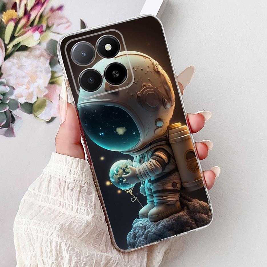 Чехол для Honor X5b 4G GFY-LX2 Милый Расписной Чехол Прозрачный Силиконовый Мягкий ТПУ Чехол для Телефона Для Honor X5b Plus HonorX5b Задняя Крышка Coque