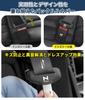 Seat Belt and Buckle Covers for Nissan 2 Prevents Noise and PU Leather Buckle Easy Interior Black Set of N-WGN (JH, 3, 4, Series, G, L, Custom).
