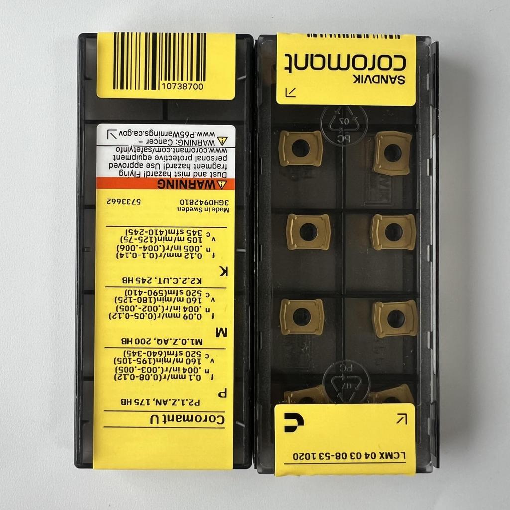 Sandvik / LCMX040308-53 1020 / Оригинальное шведское твердосплавное лезвие 10 шт.