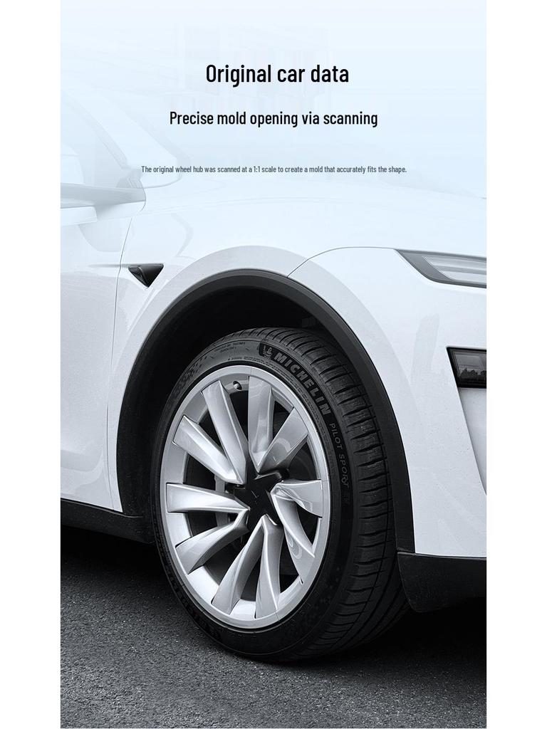 Compatible Tesla Model Y 20” Split Wheel Hub Protector - Anti-Scratch Cover