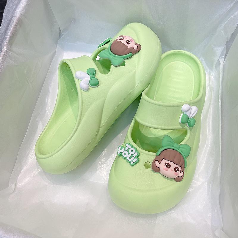 Новые тапочки eva, женские, летние, домашние, девичьи, в форме сердца, милые, с мягкой подошвой, нескользящие, дезодорирующие, домашние тапочки