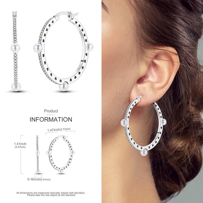 2024 New Earring for Women 925 Silver Sparkling Star Butterfly Heart Tassels Feather Hoop Earrings Engagement Wedding Jewelry