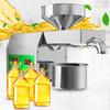 820W Electric Oil Press Machine Cold Hot Pressing Modes Stainless Steel Seed Oil Maker 40-240 Celsius