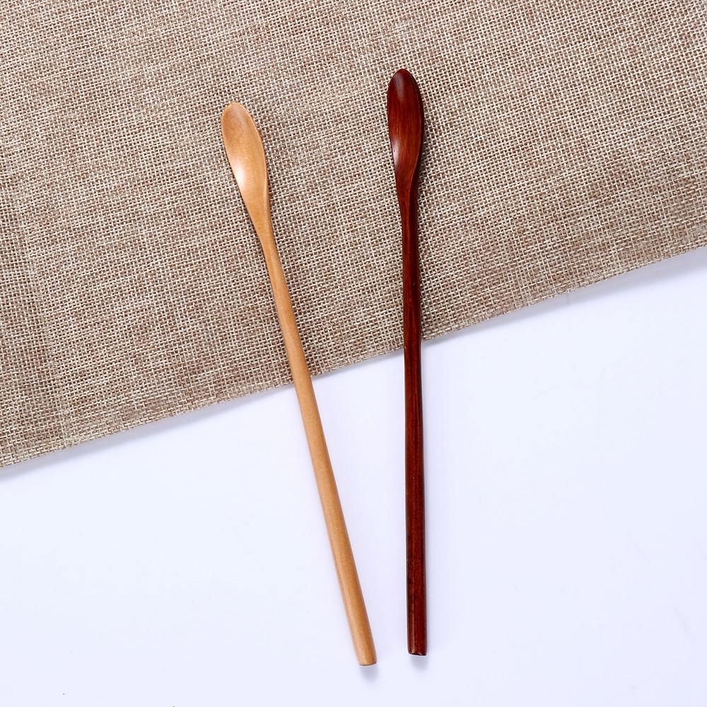 Прочные кухонные принадлежности Помешивание Длинная ручка Столовые приборы Ложка для меда Кофейная ложка Чайные ложки