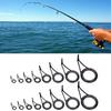 16Pcs Fishing Rod Tip Guide Repair Kits Single Leg Ceramic Ring Fishing Poles Eyelets Rod Guide Tip Circle Rings Eye